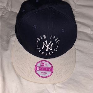 Pink yankee hat